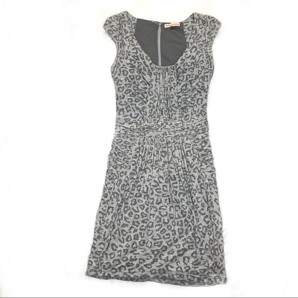 Rebecca Taylor Knit Muted Leopard Print Dress - Picture 3 of 10